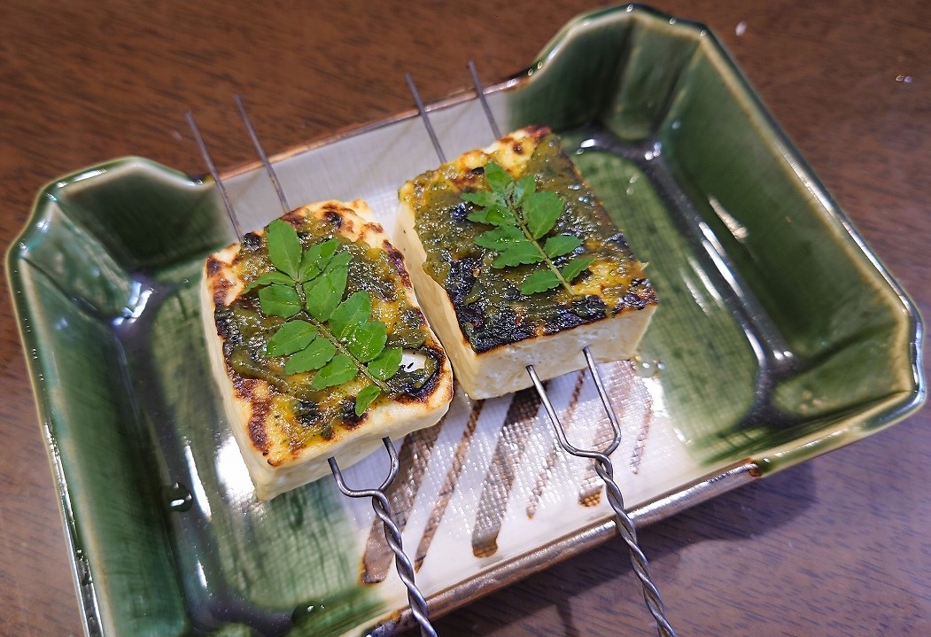 ごま味噌の豆腐田楽