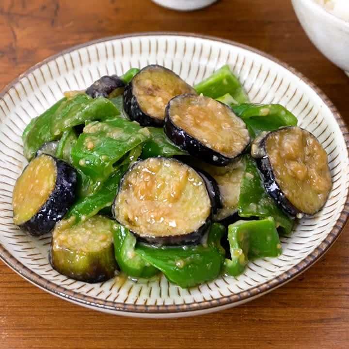 なすのみそ炒め