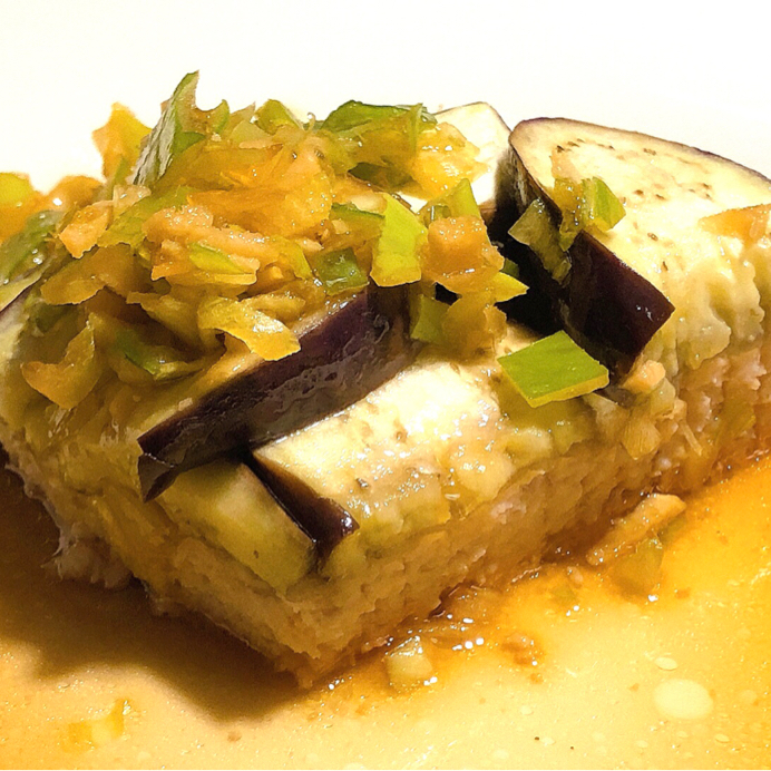 レンジで簡単！ なすのそぼろ煮