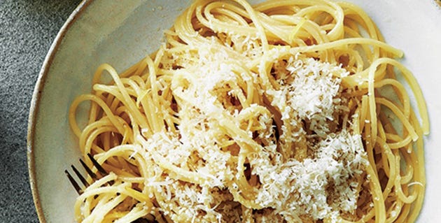 釜あげスパゲッティてんこ盛りパルミジャーノレッジャーノ