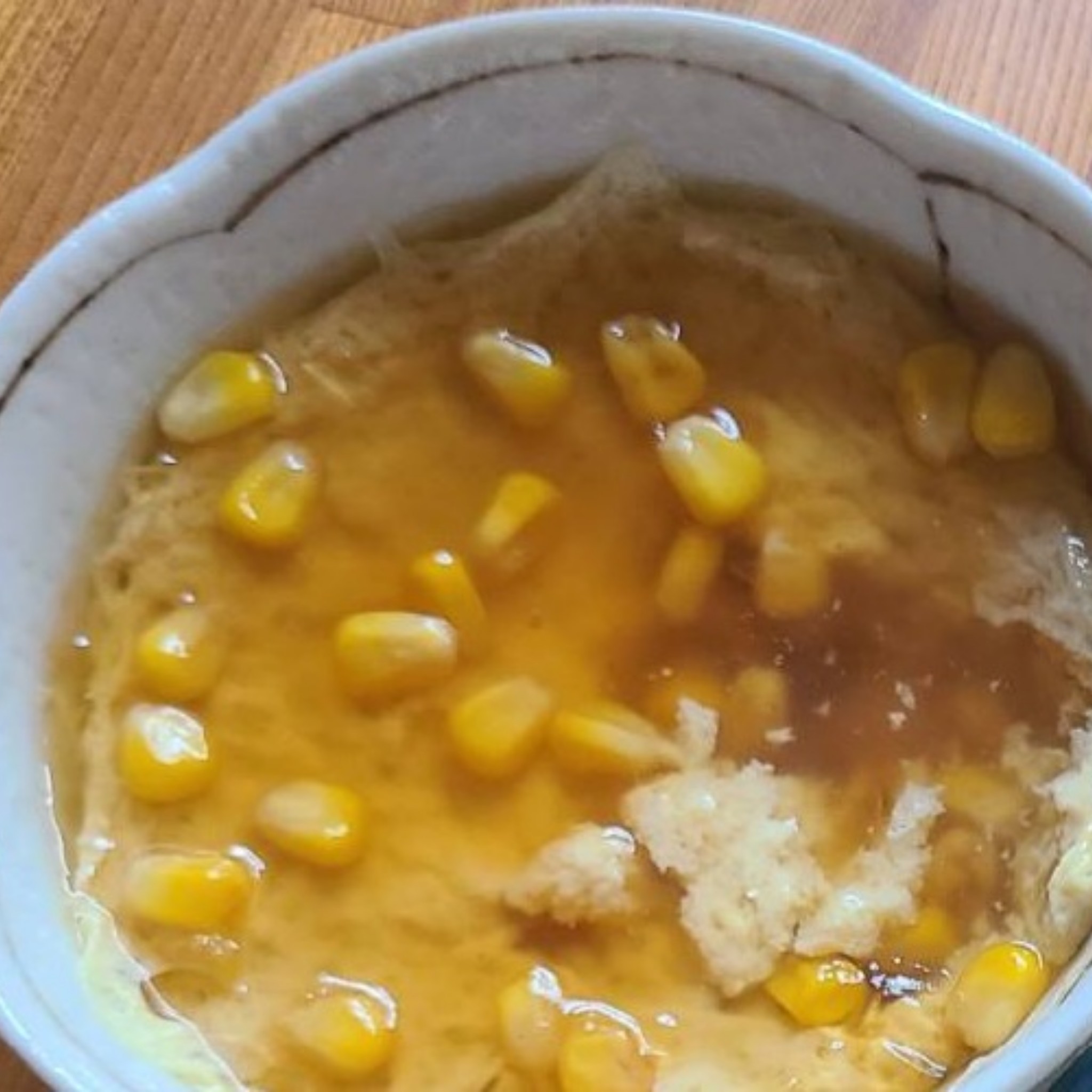 とうもろこしの茶碗蒸し×山椒香味油