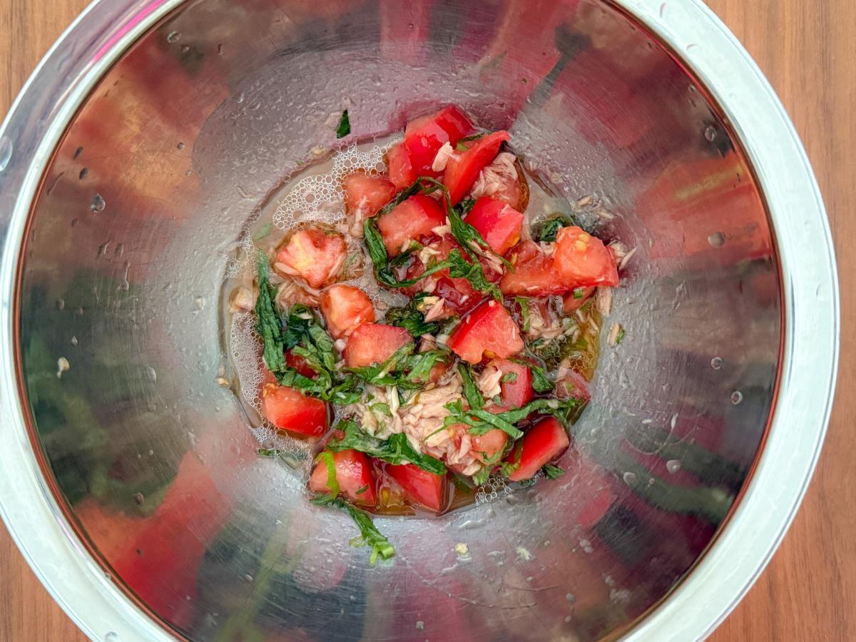 うま味たっぷり 豚肉とトマトのぶっかけそうめん