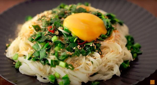 レシピ さっぱりやみつき🎵ニラ玉そうめん🎵 - しにゃごはん blog