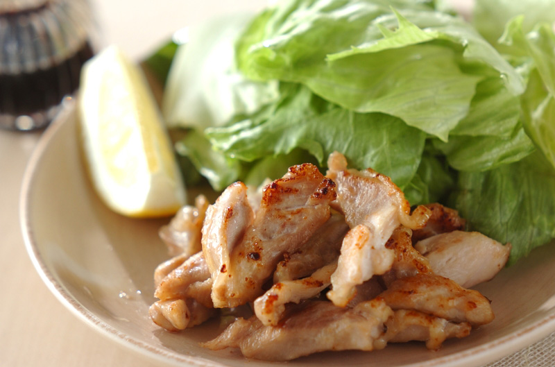 カリッ!でも中しっとり! 鶏肉ののり塩焼き