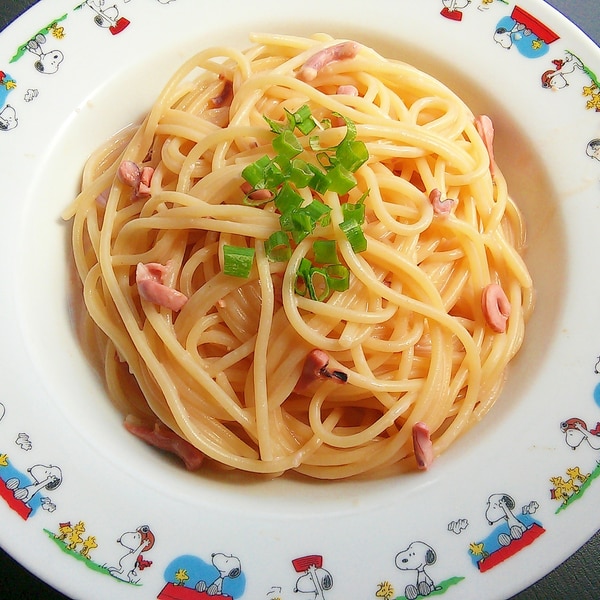 塩辛で作る簡単イカ墨パスタ♡