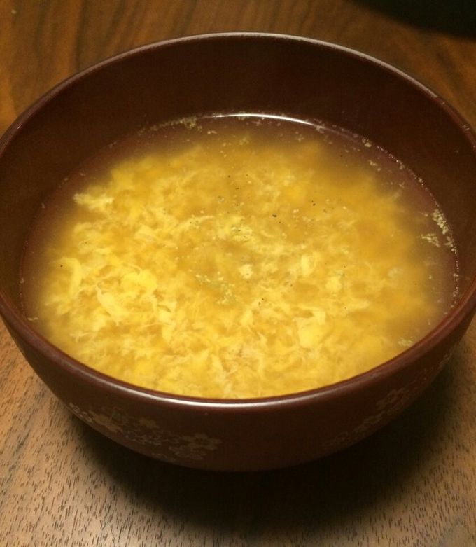 かつおだしの和風コーン卵スープ