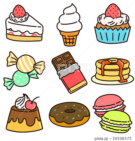 スウィーツ色々イラストセット無料イラスト素材素材ラボ