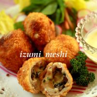 感無量！クリームチーズと大葉の濃厚肉巻きフライ 海鮮入り