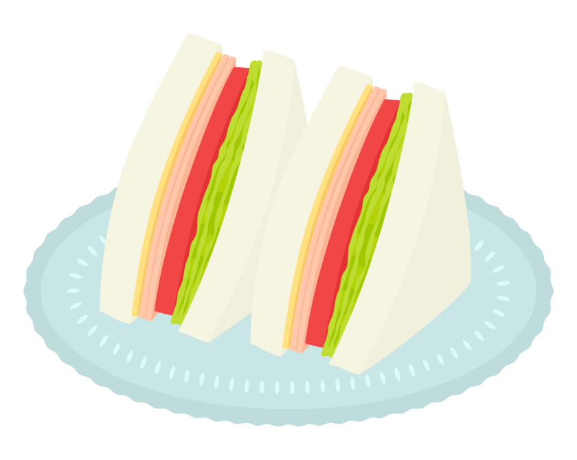 おにぎり＆サンドイッチイラスト - No: 2055879無料イラスト・フリー素材なら「イラストAC」