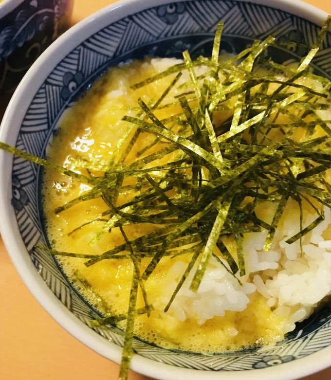 しらすととろろの卵かけご飯