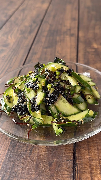 韓国風！きゅうりと海苔の和物