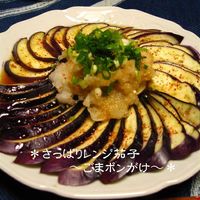 減塩レシピさっぱり ツナとなすの煮浸し無添加