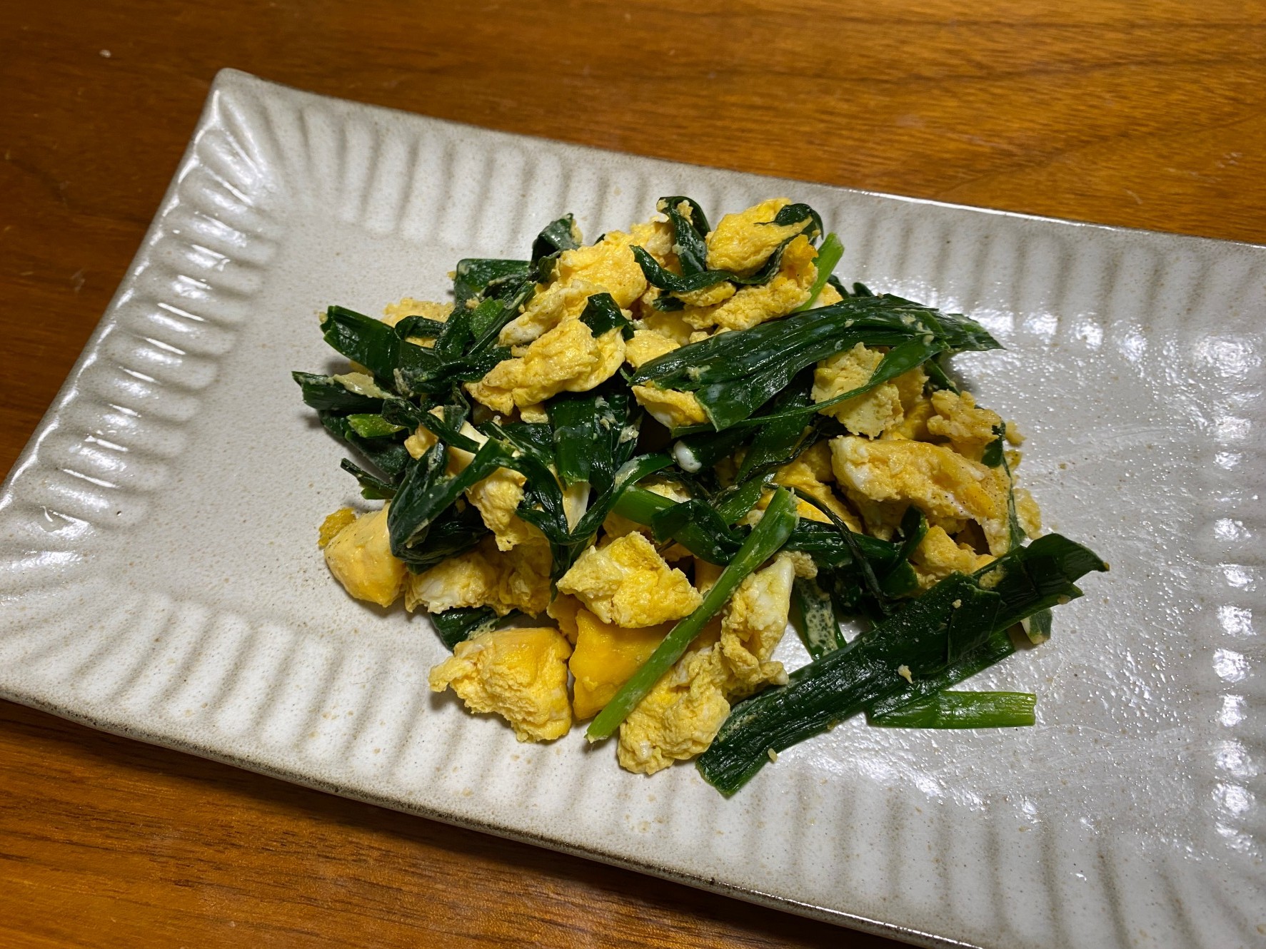 定番♪エノキ入りニラ玉♪