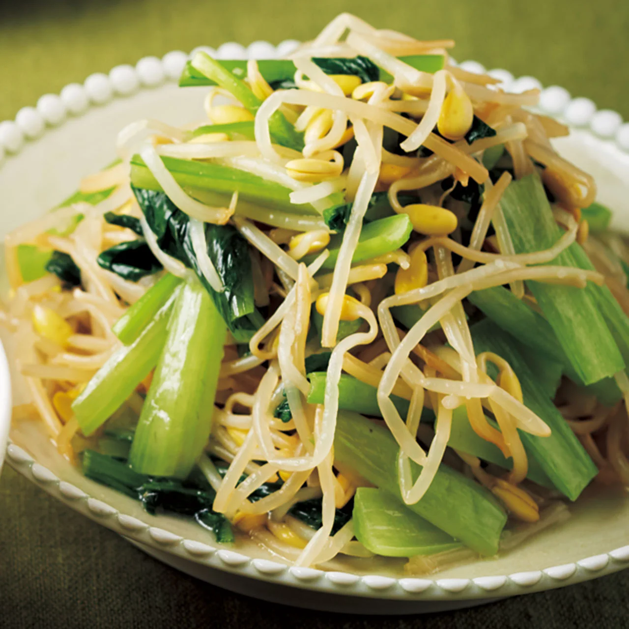 豆もやしと塩昆布のナムル