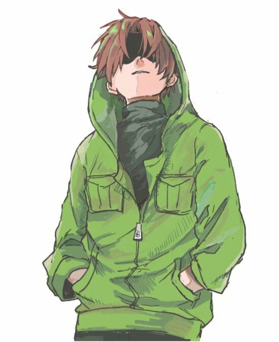 ケモ耳フードの青年ケモミミ ダウナー系 キャラクター つなぐ