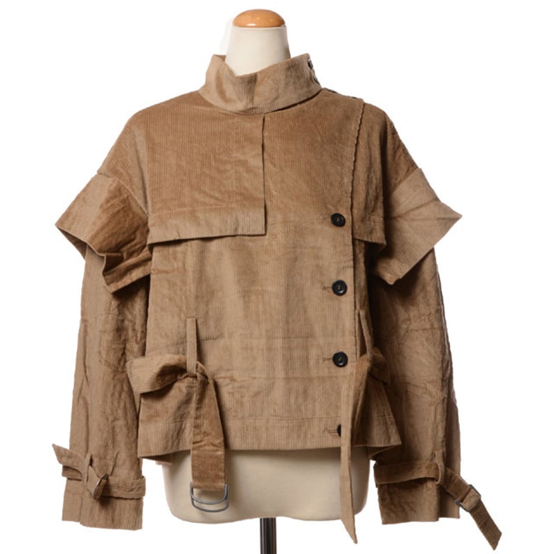 ワッフルコーデュロイサロペ