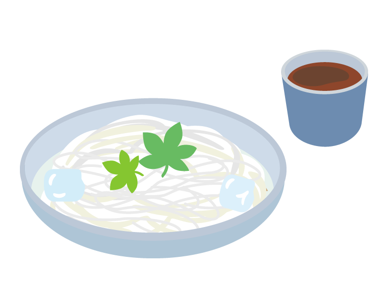 素麺 そうめん のイラスト: 手書きPOPやイラストの無料素材
