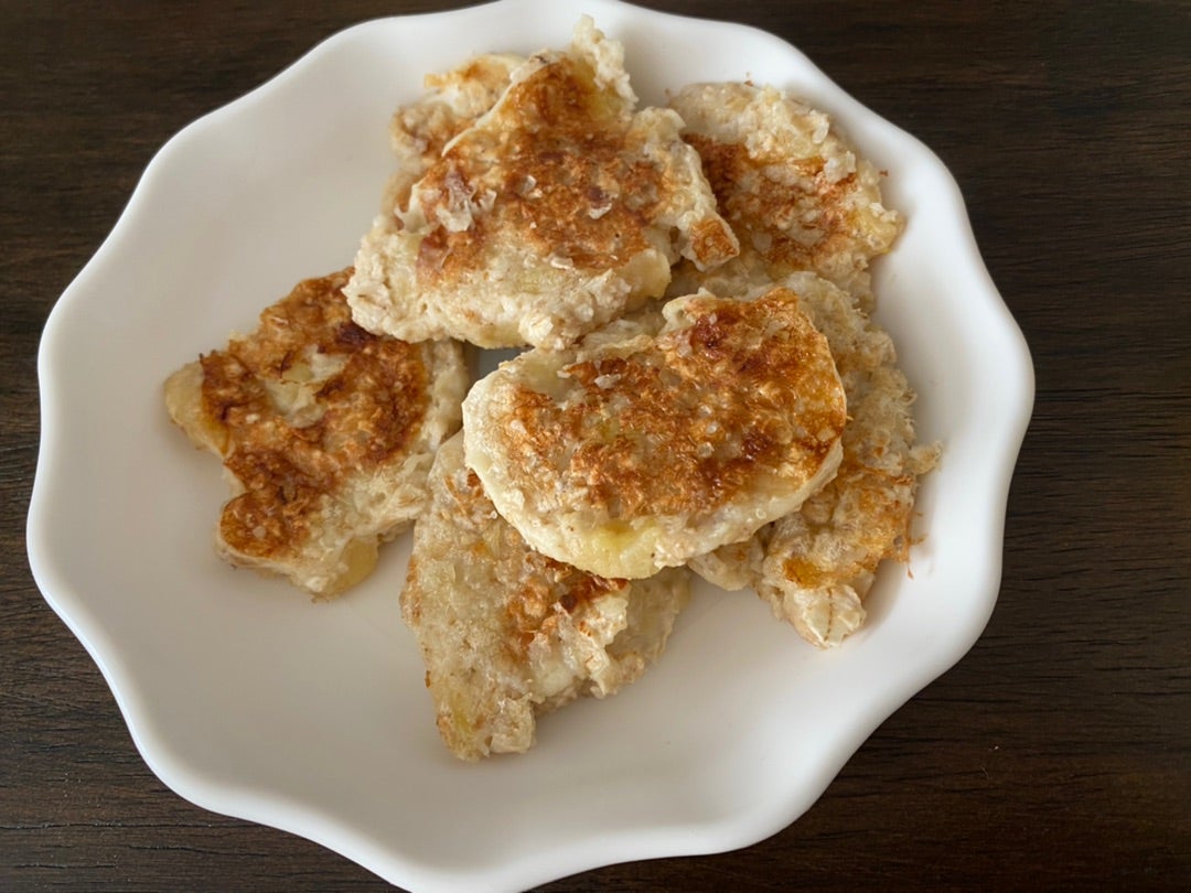 レンチン5分！オートミールバナナケーキきっずごはん