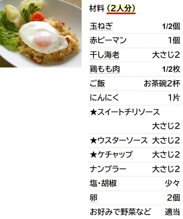 サンバルで本格ナシゴレン！インドネシア焼き飯 : ぱおの簡単おうちごはん Powered by ライブドアブログ