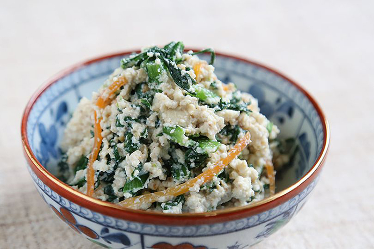 「味ぽん」で食べる キャベツと春菊の鍋
