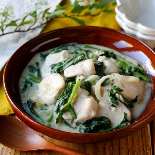 ほうれん草のカリカリチーズちぢみ