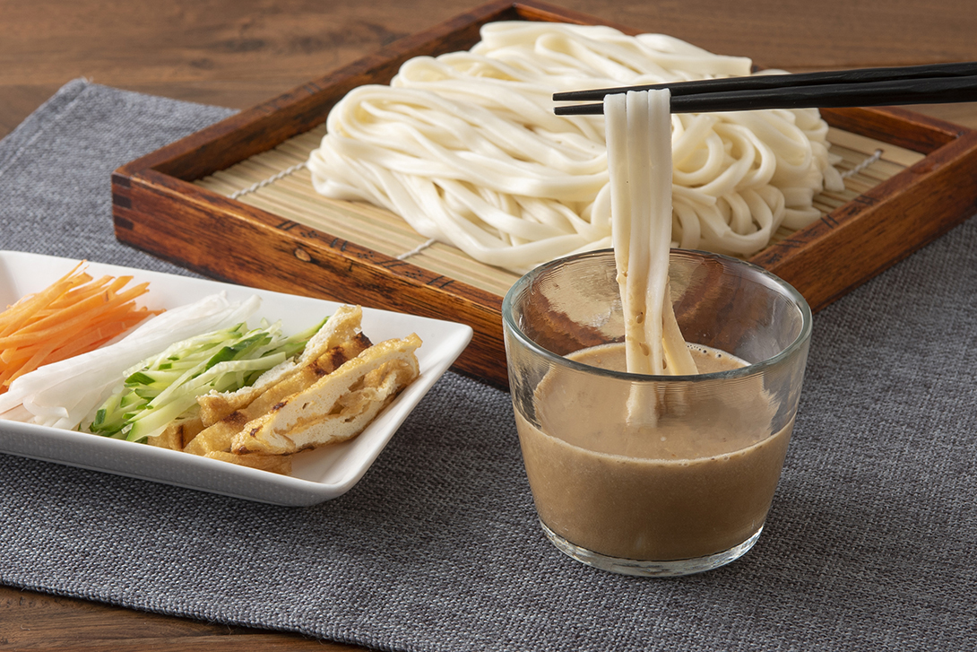 さっぱり♪ごまだれ豚しゃぶサラダうどん