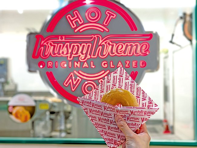 クリスピークリームドーナツ アメリカ企業Tシャツ Lサイズ ホワイト白ロゴ - メルカリ