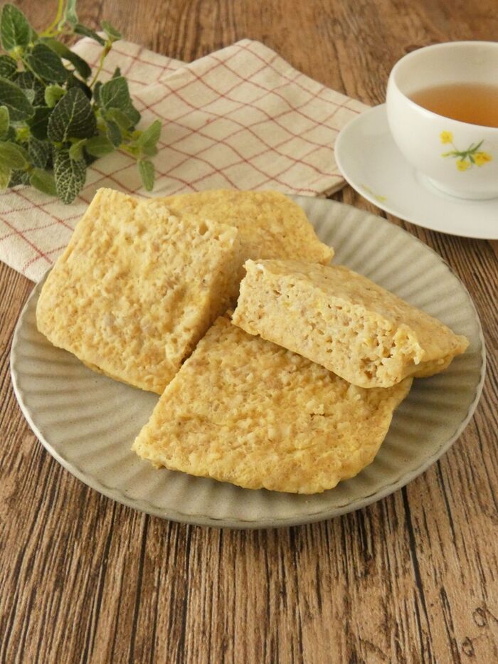 材料4つ！オートミールパンレシピ♪卵なし小麦粉なしオオバコなし油なし管理栄養士namiのレシピブログ