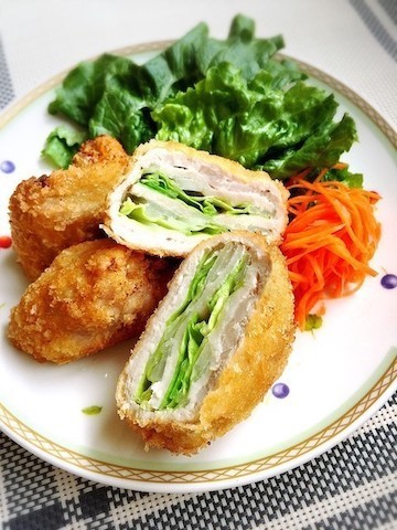 驚く美味しさ！豚とナスのミルフィーユロールカツ