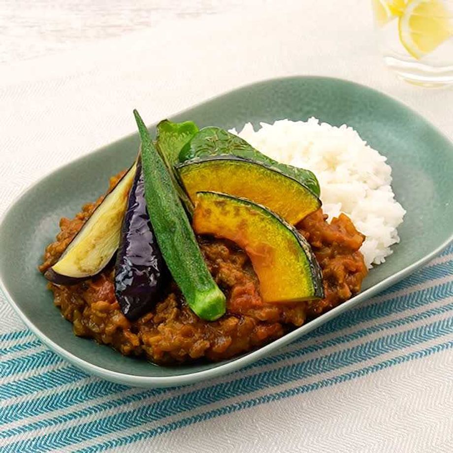 夏野菜の素揚げカレ