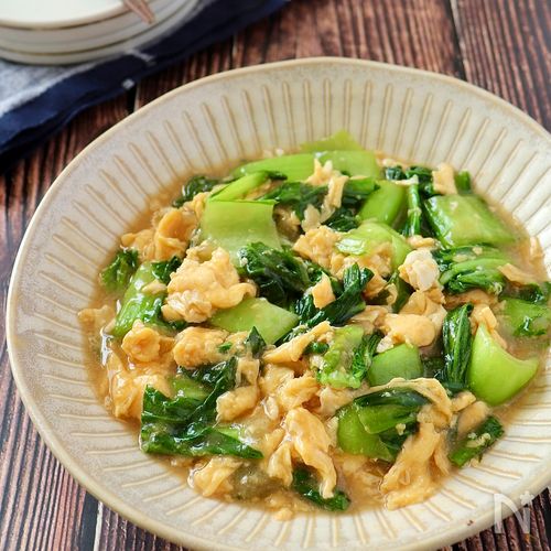 青梗菜と豆腐のうま煮