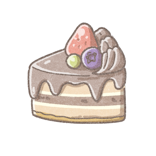 チョコレートケーキ ホール のイラストイラスト無料・かわいいテンプレート