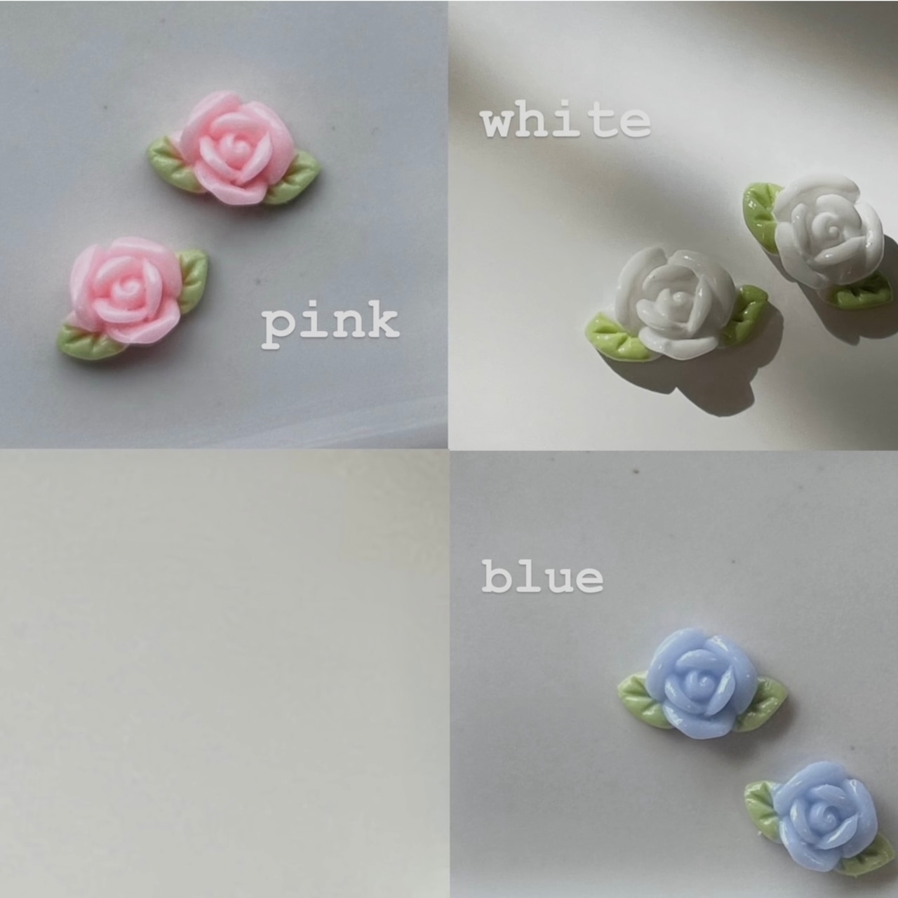 ネイルパーツ C15 チューリップ&ローズ クリア 353304