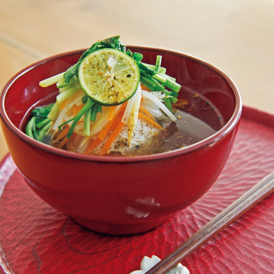 たけのこごはん＆春野菜の豚汁 栗原はるみさんのレシピBamboo shoot rice＆Spring vegetable soup with pork