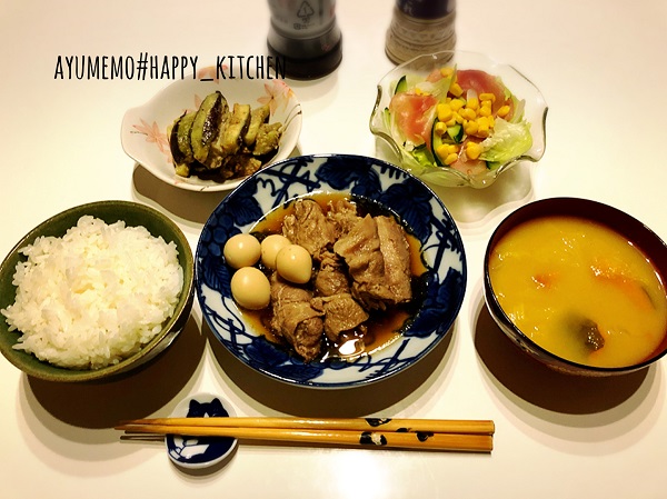 豚角煮の炊き込みごはん