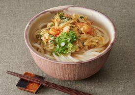 ごぼうと桜えびのかき揚げうどん