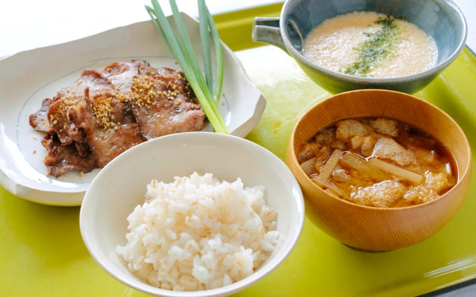 牛たん『ねぎし』麦飯おかわりする大食いおやじ 飯テロ Yakiniku