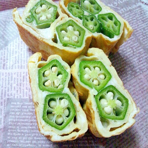 お弁当に✿簡単！かわいいオクラの卵巻き by 河埜玲子クックパッド簡単おいしいみんなのレシピが392万品