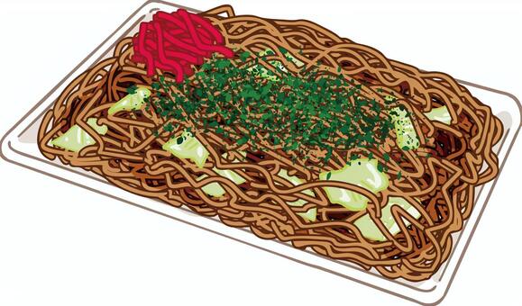 イラスト_お祭り_焼きそば_食べ物_夏 - 商用OK!フリー素材集「ナイスなイラスト」