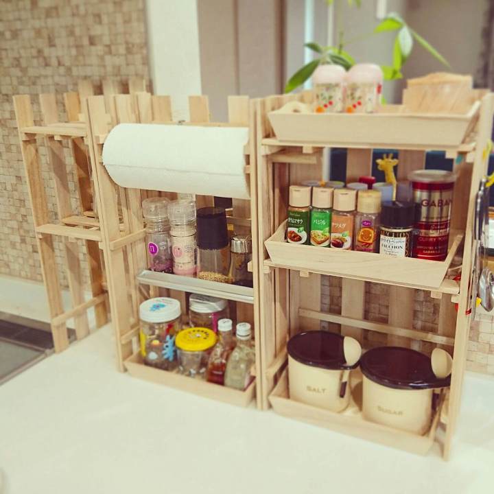 100均アイテムで♪ キッチン収納をプチDIY RoomClip mag