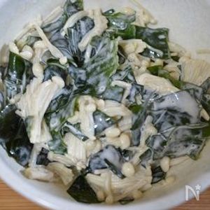 わかめえのきマヨ和え
