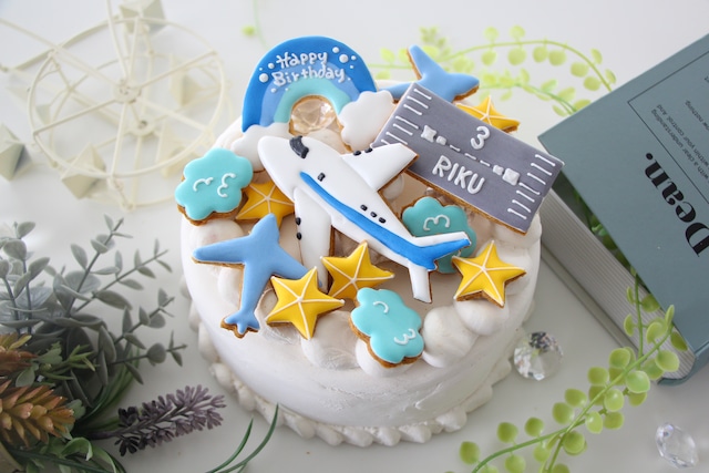 バースデーアイシングクッキーset リボン カラー変更無料.ᐟパーティー＆ギフト菓子 M