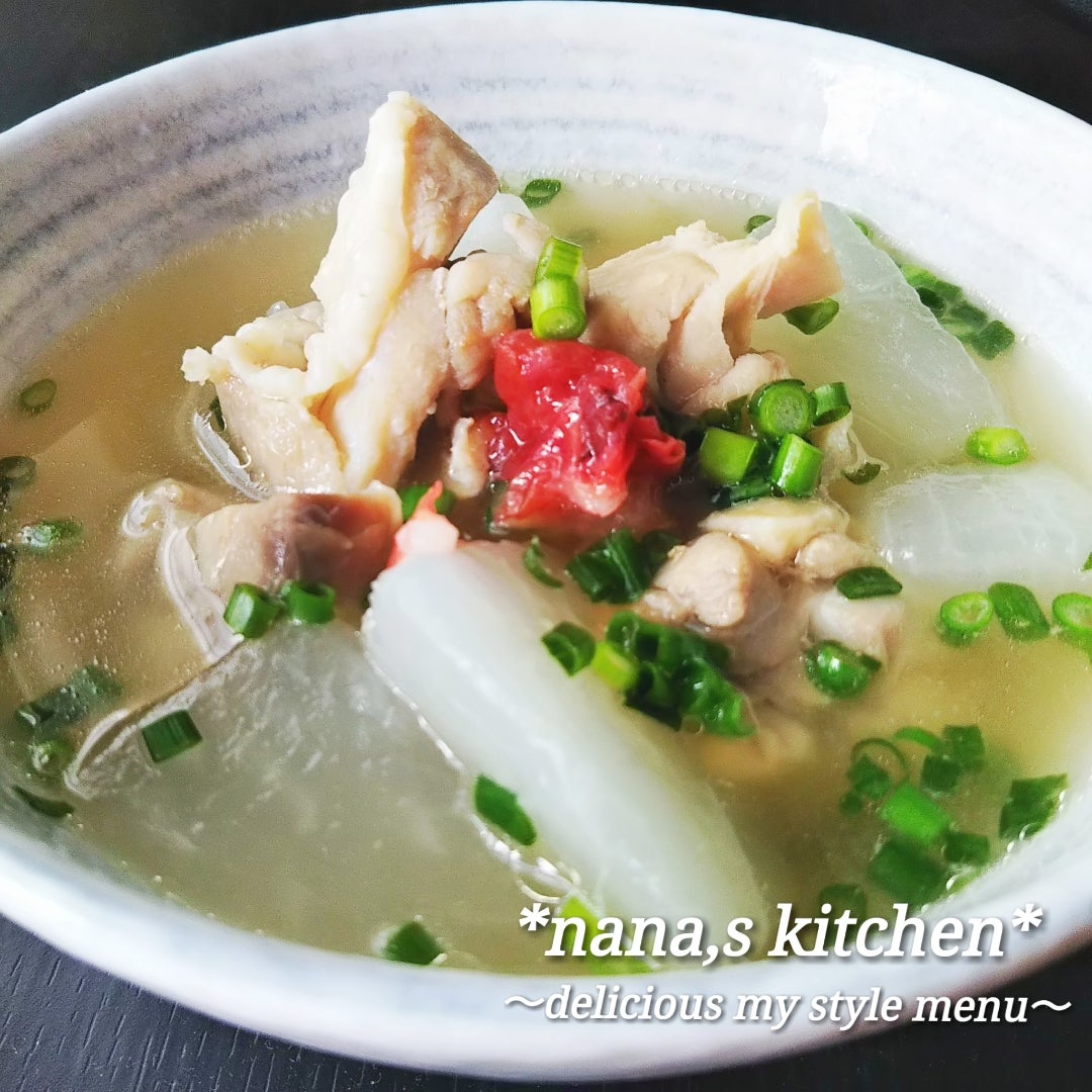 コク旨☆白だしと鶏もも肉の野菜たっぷりスープ