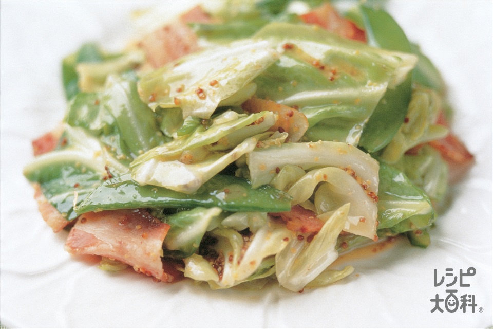 キャベツ☆玉ねぎの粒マスタード炒め *^-^*