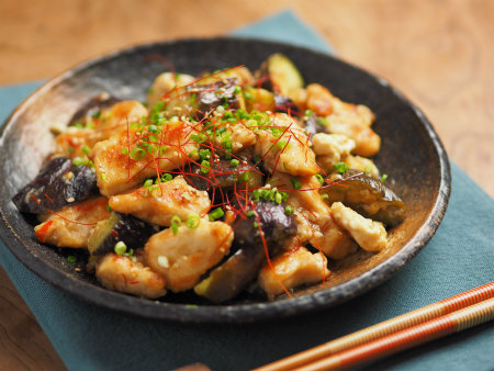 なすの鶏みそ田楽