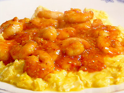 エビチリとふわふわ卵