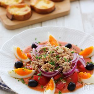 完熟トマトで作るガスパチョ