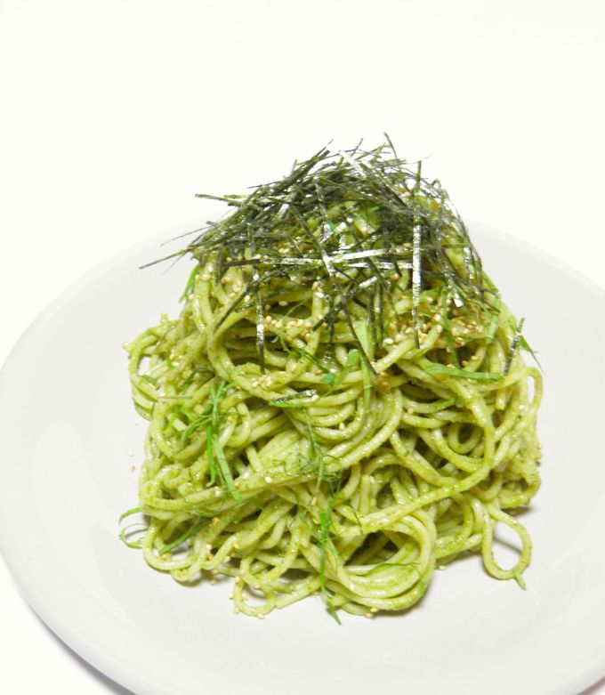 ミキサーいらずでお手軽♪ 大葉のジェノベーゼ風