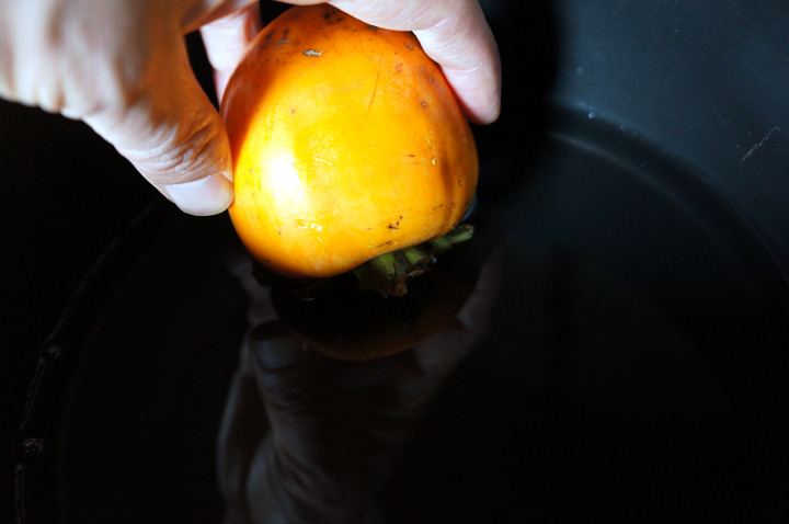 づけジン「甘柿と干し柿をジンに浸けてみた」 先祖返り - ジンを楽しみ ジンで遊ぶ