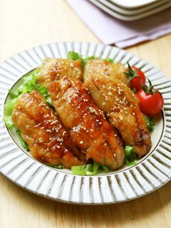 15分でボリュームおかず♪ チキンの甘酢照り焼き